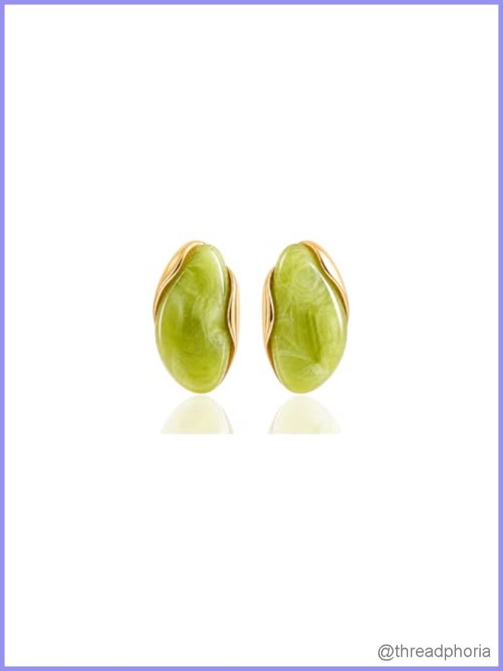 Chunky Resin Dangle Earrings for Women Statement Boho Jewelry Lightweight